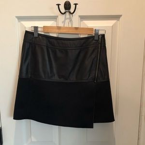 Halogen leather mini skirt - size 2